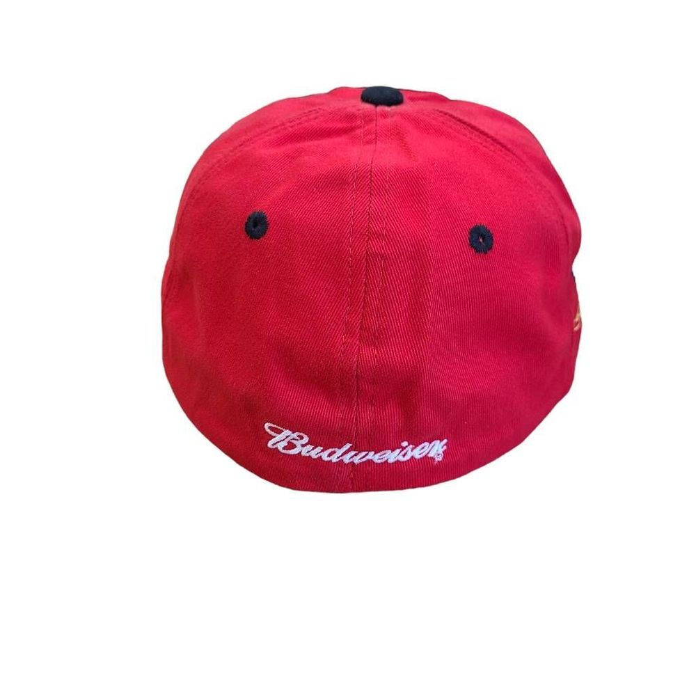 Red Budweiser Racing Hat - Picture 3 of 7